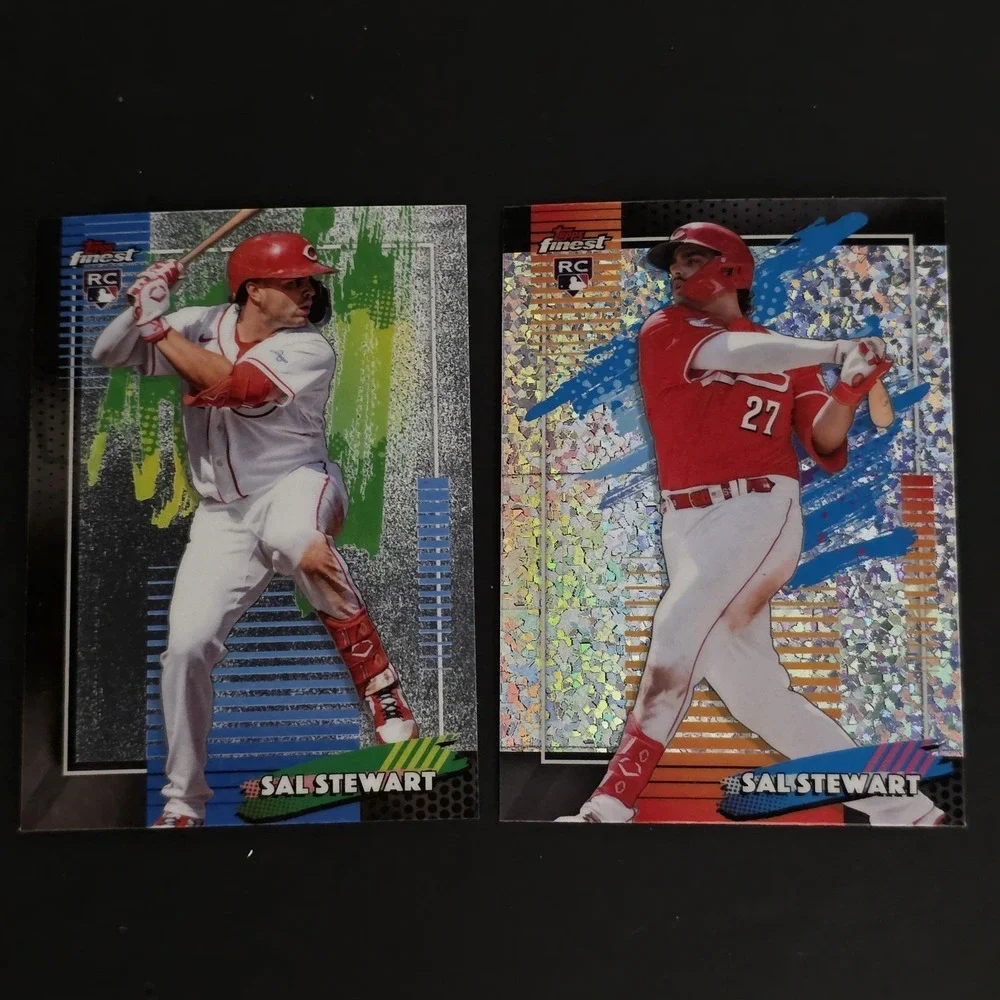2026 Topps Finest Uncommon Sal Stewart Mini Diamond RC #179 & Common RC #39
